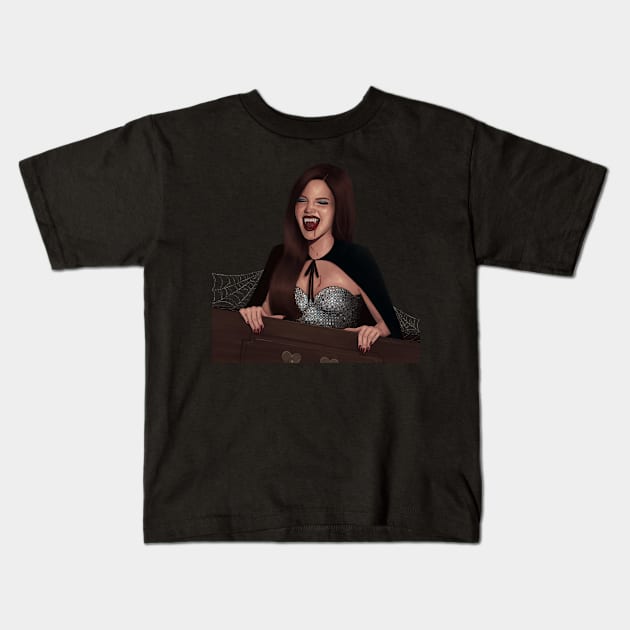 Lana Vampire Kids T-Shirt by thelamehuman